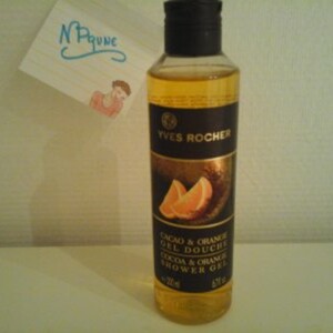 cacao et orange gel douche