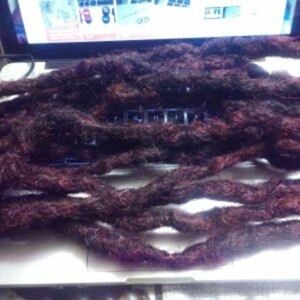 Dreads au crochet burgundy