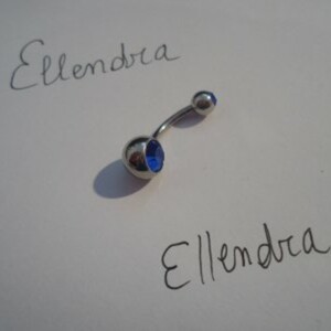 Piercing strass bleu