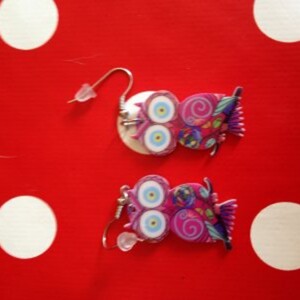 Boucles d'oreilles chouettes hibou