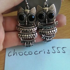 Boucles d'oreille hibou