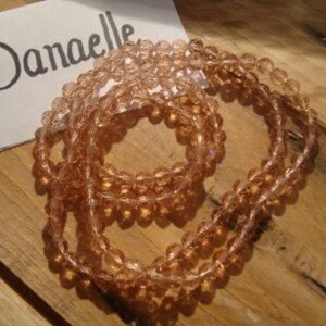 Bracelet/collier ton nude