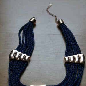 Collier aztèque bleu