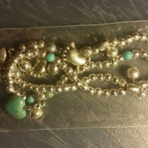 Double bracelet avec perles de Turquoise