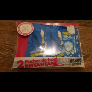 2 Poches de froid instantanées
