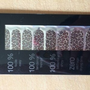 nail patch léopard