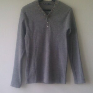 T shirt épais / pull fin, gris   NEUF   XL