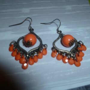 Boucles d'oreilles oranges