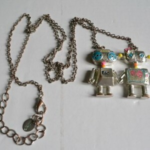 Collier Couple de Robots