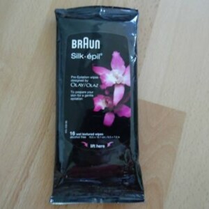 Lingettes pré épilatoire braun