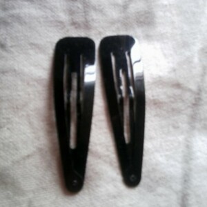 Grandes barrettes noires