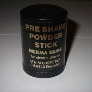 Pre shave powder stick