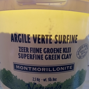 Argile verte surfine Monmorillonite, pot de 2,5kg