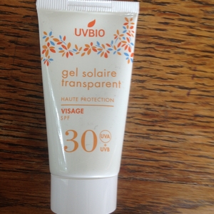 Gel solaire transparent indice 30