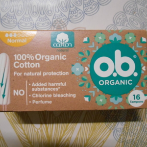 tampons en coton bio o.b.