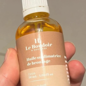 Huile sublimatrice de bronzage H. Le boudoir d’hortense