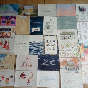 Lot de 28 cartes Kanako
