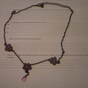 Collier fleurs