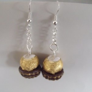 boucles d oreilles chocolat