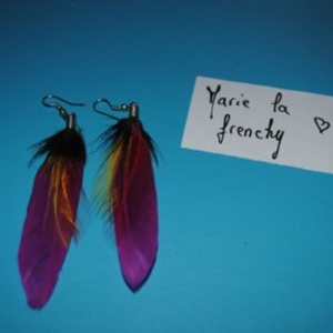 Boucles d'oreilles plumes