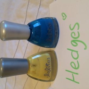 Vernis jaune & bleu