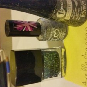 lot de 3 vernis à paillettes