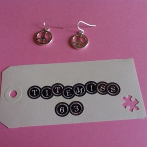 Boucles d'oreille peace