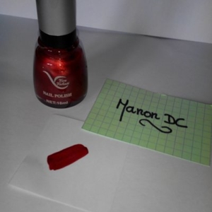 Vernis rouge métalisé