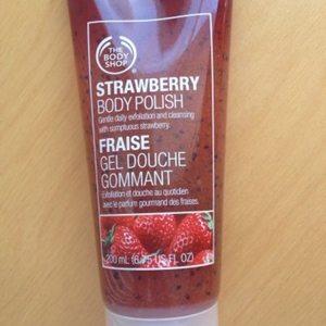 Gel douche gommant fraise