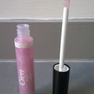 Gloss rose pailleté