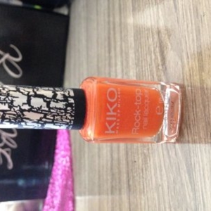 Vernis KIKO Orange craquelé