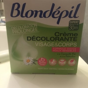 crème décolorante visage et corps