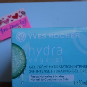 Gel crème Hydratation intense 24h