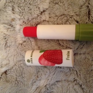 Baume à lèvres à la fraise