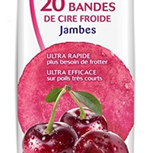 Bandes de cire froide Cerise Adoucissante