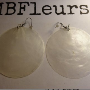 boucles d'oreilles nacre