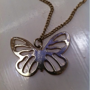 Collier Papillon Doré