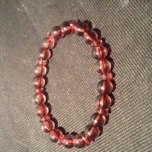 Bracelet Bordeaux avec Perles