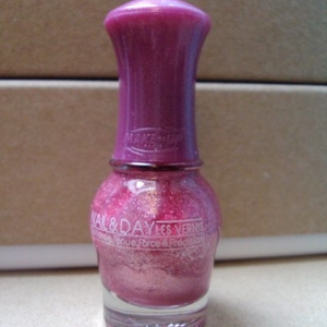 Vernis rose pailleté