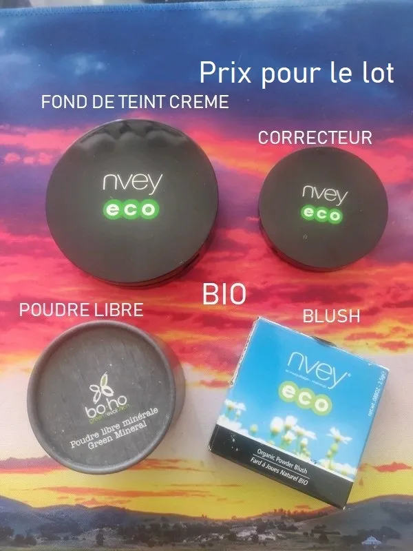 lot produits bio teint, Nvey Eco