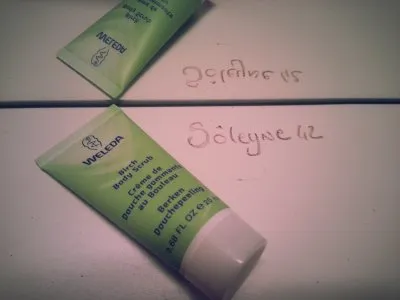 crème de douche gommante au bouleau, Weleda
