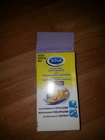 Soin express anti calosité, Scholl