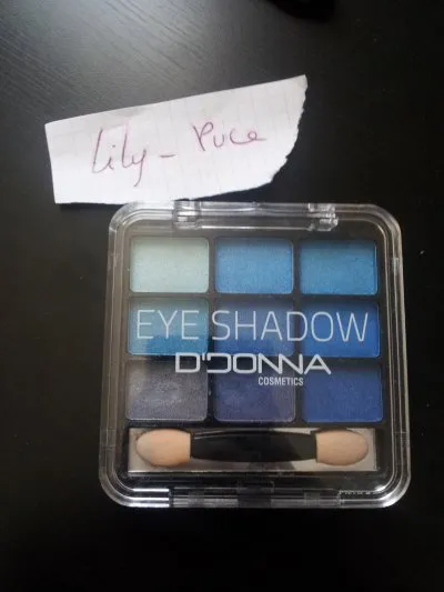 Palette eye shadow teintes bleues, D'Donna