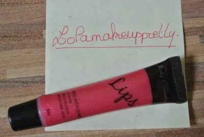 Gloss rouge/rose, Justy Cosmetics