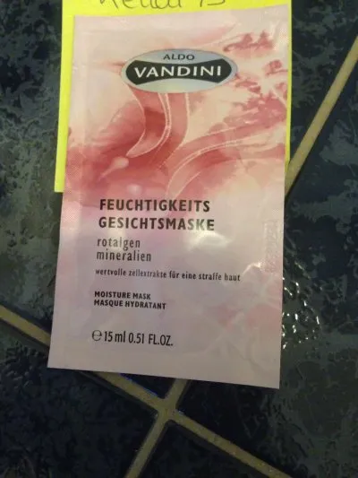 Masque hydratant, Aldo vandini