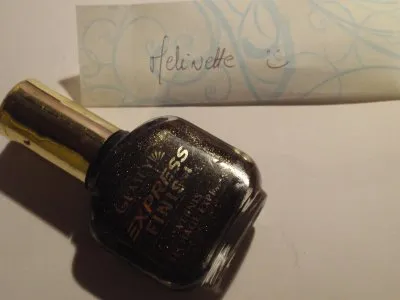 Vernis marron à paillettes, Gemey Maybelline