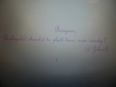 Choisis ce qu'il te plait, Inconnue