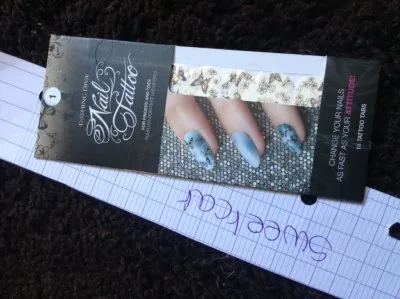 Patch ongles doigts orteils papillon strass, Dashing diva