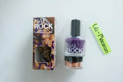 Manucure feuille d'or, Nails Rock