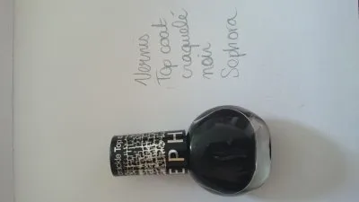 vernis sephora top coat craquelé noir, Sephora